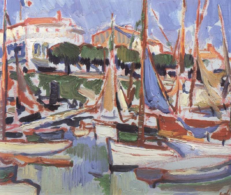 Boats at Royan, Samuel John Peploe